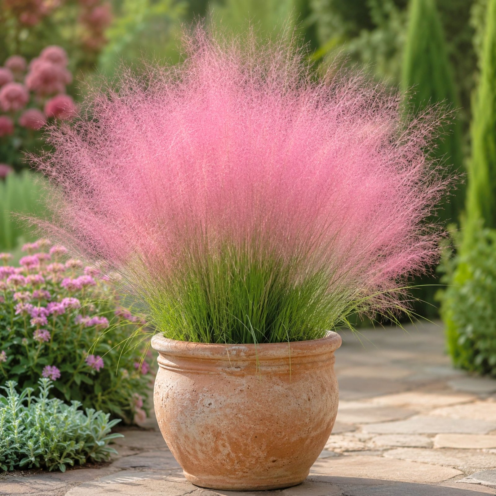 Vattacukorfü Vattacukorfű Muhlenbergia capillaris Pink Cloud"