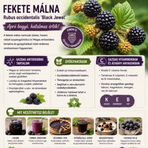 Fekete malna ar, Rubus idaeus Black Jewel, gyumolcstermo-cserepes-rubus-occidentalis-www.koronakert.hu