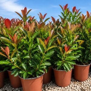 Korallbangita 40cm "Viburnum odoratissimum Coppertop" (cserepes örökzöld díszcserje)