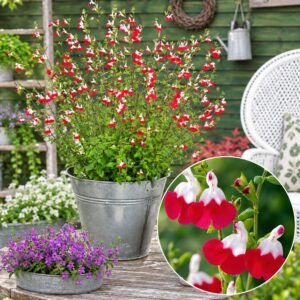 kislevelu zsalya, Salvia-microphylla-Hot-Lips-oszi-zsalya-viragzo-disznoveny-ar