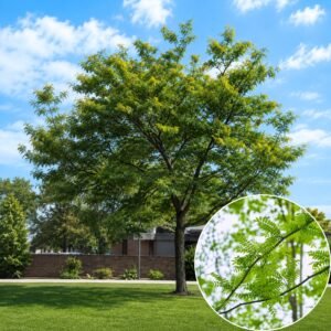 Tövis nélküli lepényfa, "Gleditsia triacanthos f. inermis" (szárazságtűrő díszfa)